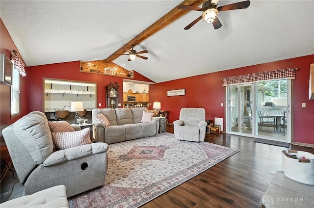 450 Overfield Pl, Troy, OH 45373 - living area featuring ceiling fan and wood finished floors