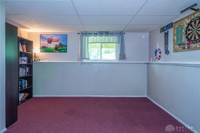 4913 Bittern Ct, Huber Heights, OH 45424 - spare room with a paneled ceiling and carpet flooring