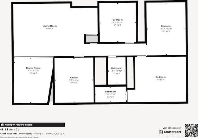 4913 Bittern Ct, Huber Heights, OH 45424 - view of property floor plan