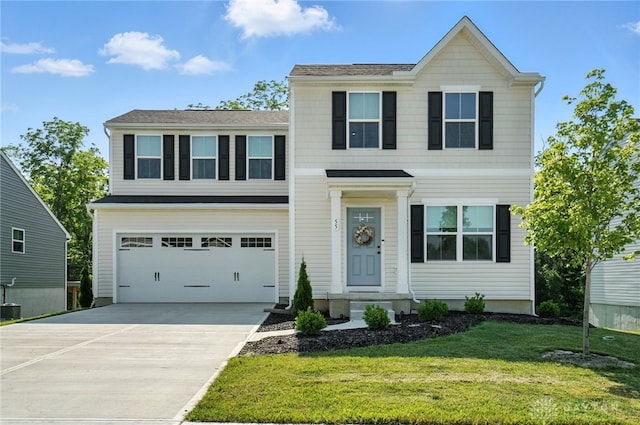 55 Spicewood Dr, Amelia, OH 45102 - view of front of house with an attached garage, driveway, and a front yard