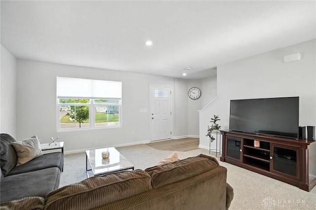 55 Spicewood Dr, Amelia, OH 45102 - carpeted living area featuring plenty of natural light and recessed lighting