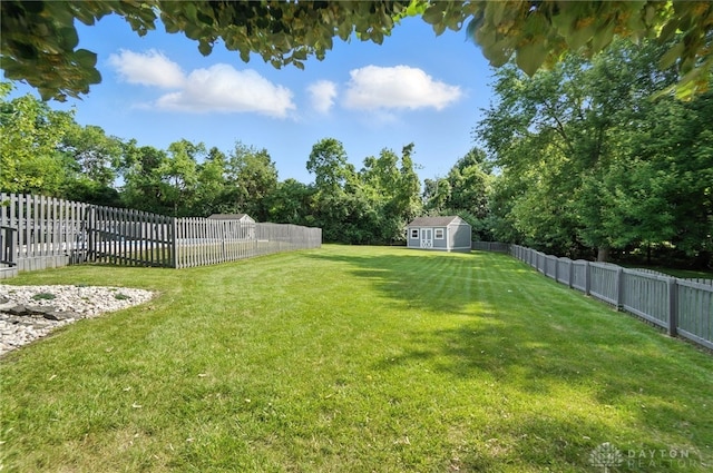 3166 Green Turtle Dr, Butler Twp, OH 45414 - fenced backyard with a storage shed