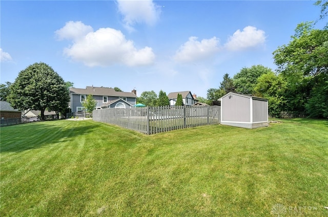 3166 Green Turtle Dr, Butler Twp, OH 45414 - fenced backyard with a storage shed