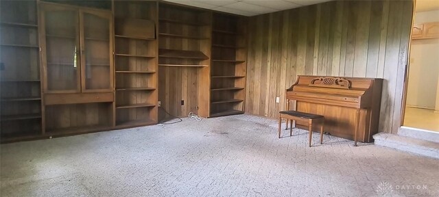 29 Elm St, Jamestown Vlg, OH 45335 - sitting room featuring carpet floors and wooden walls