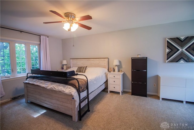 101 Blue Gate Cir Unit 1, Dayton, OH 45429 - carpeted bedroom with a ceiling fan and baseboards