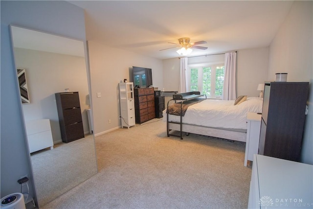 101 Blue Gate Cir Unit 1, Dayton, OH 45429 - bedroom with light colored carpet and ceiling fan