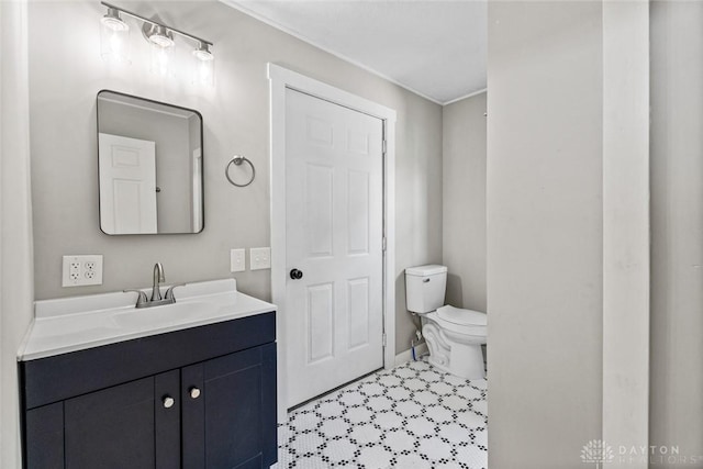 506 Virginia Ave, Troy, OH 45373 - half bathroom featuring toilet and vanity