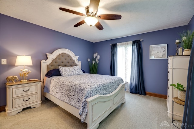 5516 Anne Ln, Washington Twp, OH 45459 - bedroom with light carpet and a ceiling fan
