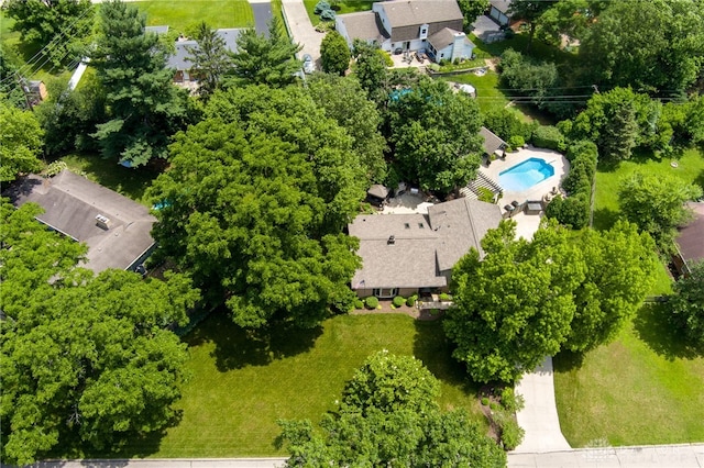 5516 Anne Ln, Washington Twp, OH 45459 - drone / aerial view of a pool area