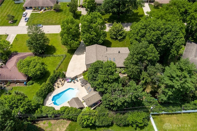 5516 Anne Ln, Washington Twp, OH 45459 - aerial view of a pool