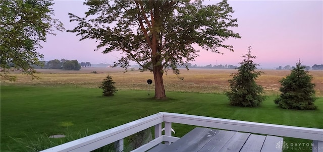 8320 N State Route 589, Fletcher, OH 45326 - yard at dusk with a view of countryside and a yard