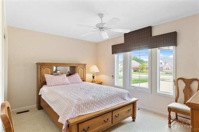 2396 Vienna Pkwy, Dayton, OH 45459 - bedroom featuring light colored carpet and ceiling fan