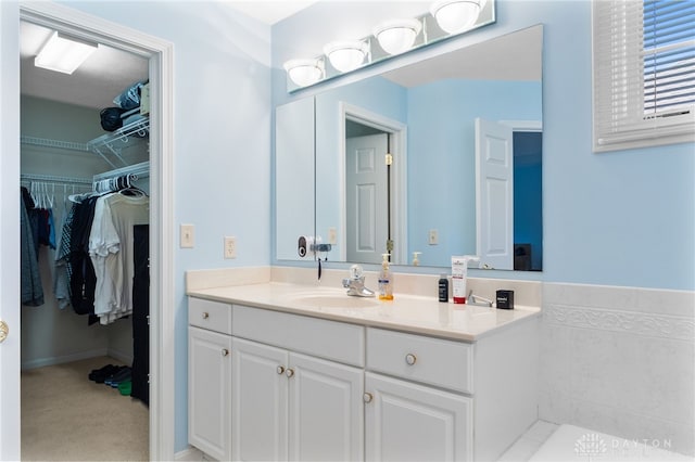 2396 Vienna Pkwy, Dayton, OH 45459 - bathroom with vanity and a spacious closet