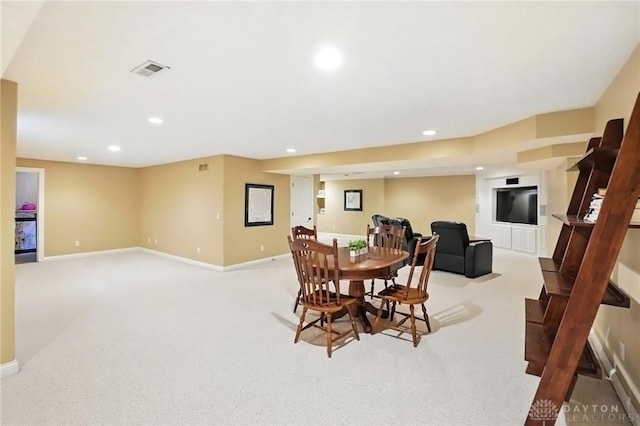 10598 Falls Creek Ln, Washington Twp, OH 45458 - carpeted dining space with recessed lighting
