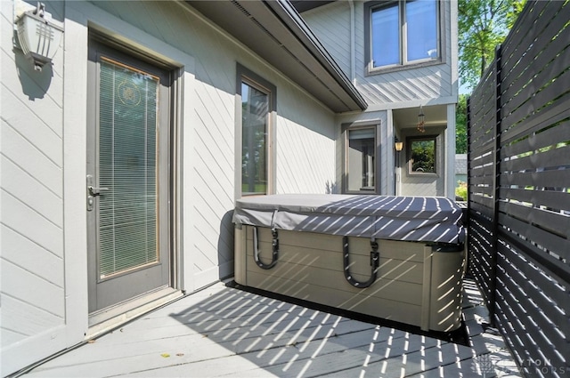 1778 Kensington Dr, Bellbrook, OH 45305 - deck with a hot tub