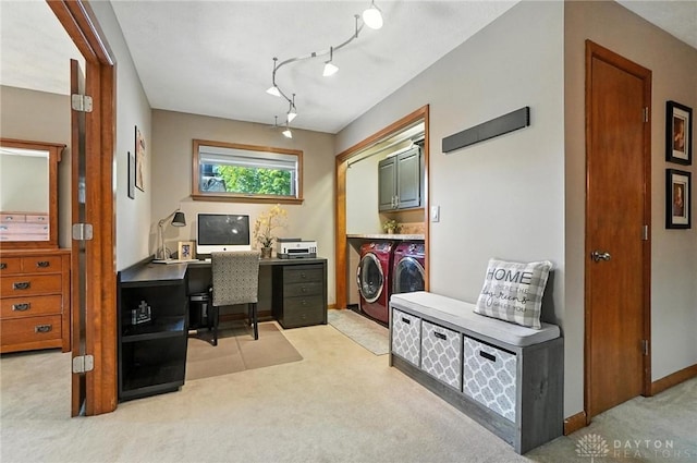 1778 Kensington Dr, Bellbrook, OH 45305 - office space with washing machine and dryer and light carpet