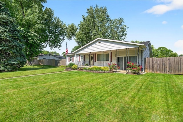 510 Wilson Ave, Sidney, OH 45365 - ranch-style house featuring covered porch