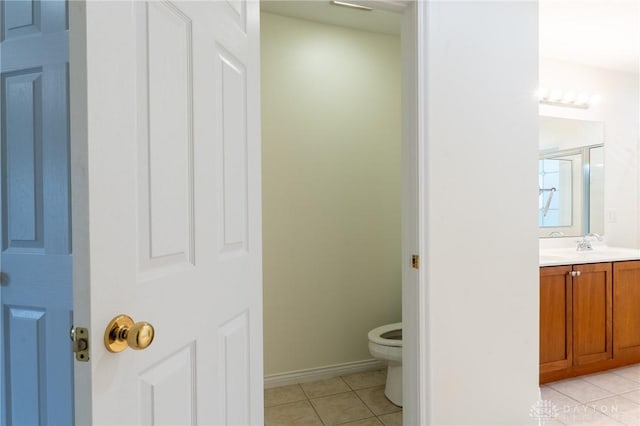 2540 Early Spring Ct, Dayton, OH 45459 - bathroom featuring tile patterned floors, vanity, and a shower
