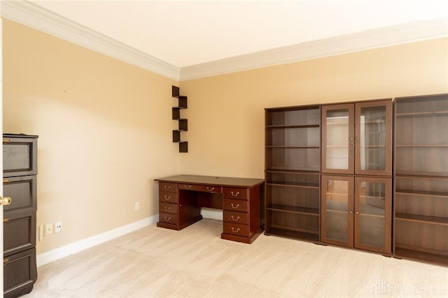 2540 Early Spring Ct, Dayton, OH 45459 - unfurnished office featuring crown molding and light carpet