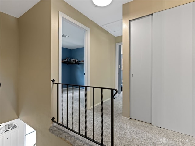 6118 Carnation Rd, Dayton, OH 45449 - corridor with attic access and carpet floors