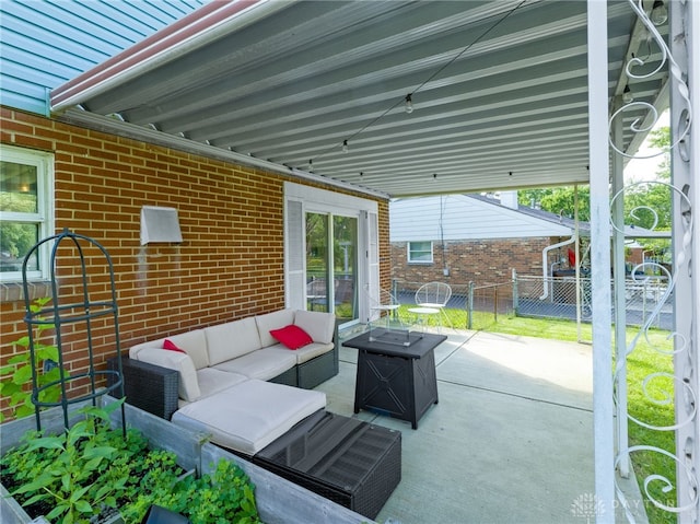 6118 Carnation Rd, Dayton, OH 45449 - view of patio featuring an outdoor living space