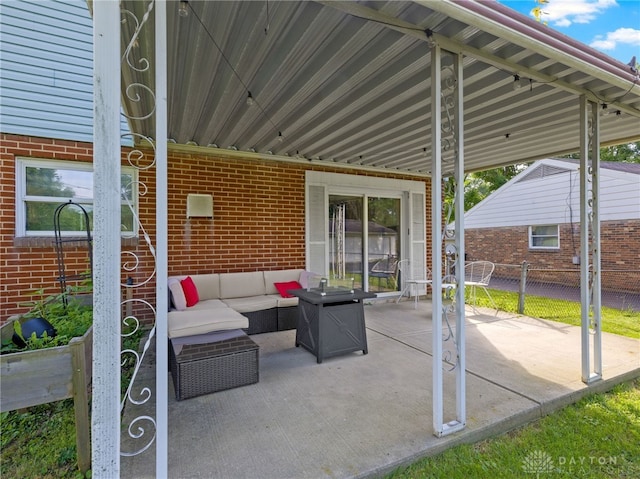 6118 Carnation Rd, Dayton, OH 45449 - view of patio with an outdoor living space