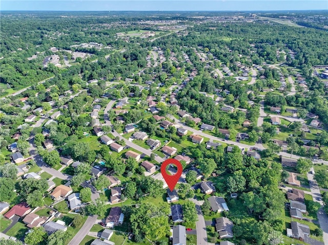 6118 Carnation Rd, Dayton, OH 45449 - aerial view of property's location featuring a forest
