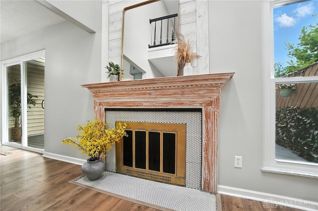 8052 Timberlodge Trl, Washington Twp, OH 45458 - detailed view of baseboards and wood finished floors