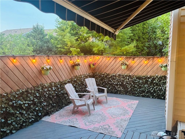 8052 Timberlodge Trl, Washington Twp, OH 45458 - wooden terrace with a fenced backyard