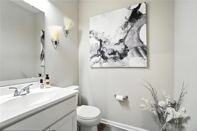 166 Brooke Parke Ave, Brookville, OH 45309 - half bathroom with vanity and wood finished floors