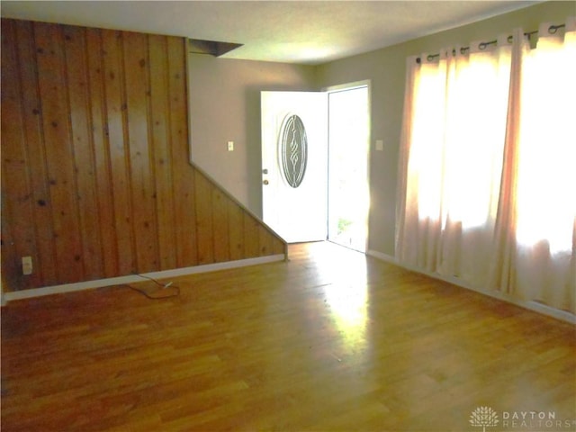 1930 Emerald Ct, Dayton, OH 45403 - entrance foyer featuring wood walls and wood finished floors