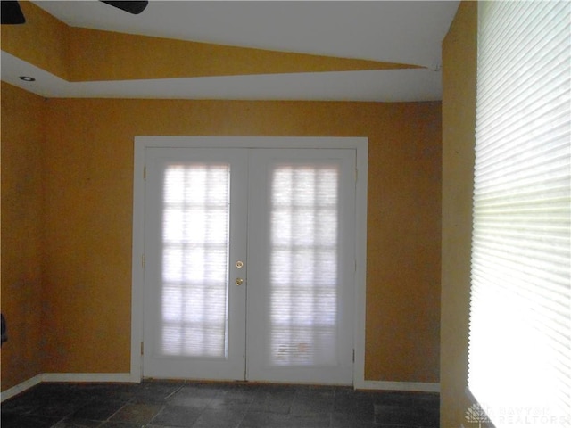 1930 Emerald Ct, Dayton, OH 45403 - doorway with french doors and ceiling fan