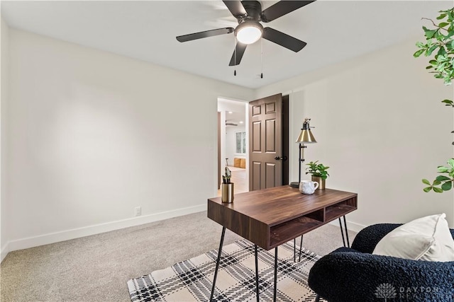 1209 Maple St, Troy, OH 45373 - office featuring light colored carpet and a ceiling fan