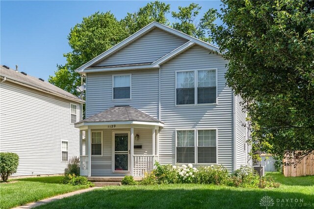 1129 Eureka Dr, Kettering, OH 45419 - traditional-style home featuring covered porch