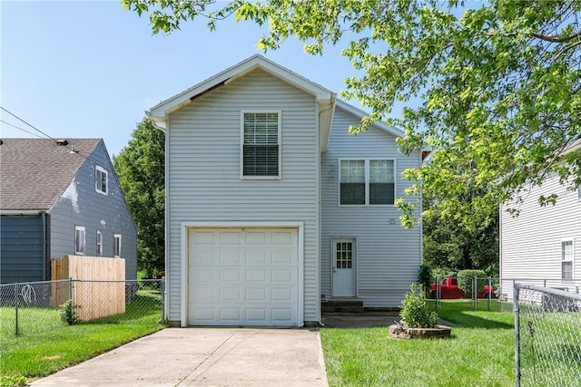 1129 Eureka Dr, Kettering, OH 45419 - traditional-style home with concrete driveway, a garage, and entry steps