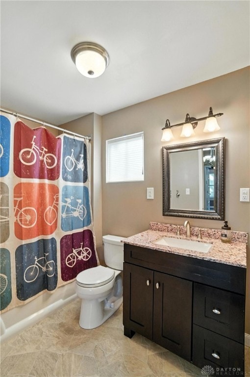 118 Hill St, Xenia, OH 45385 - full bath featuring vanity, shower / bath combination with curtain, and tile patterned floors