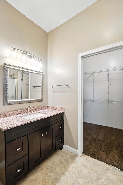 118 Hill St, Xenia, OH 45385 - bathroom with vanity and a spacious closet