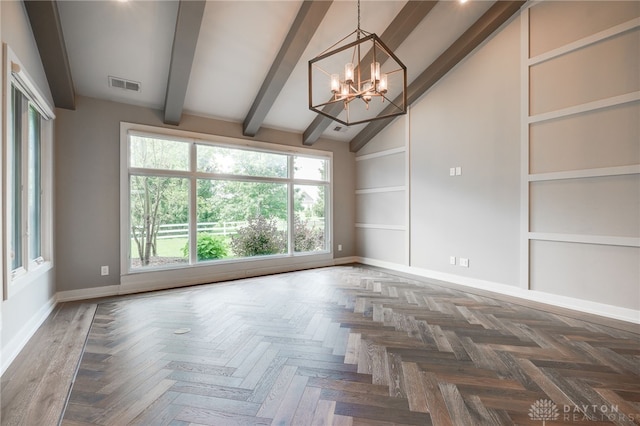 1461 Abbey Park Pl, Beavercreek Twp, OH 45385 - empty room featuring a chandelier and built in features