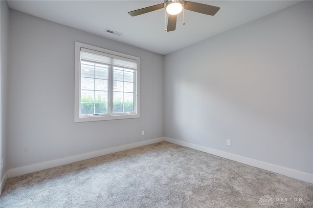 1461 Abbey Park Pl, Beavercreek Twp, OH 45385 - spare room with carpet flooring and a ceiling fan