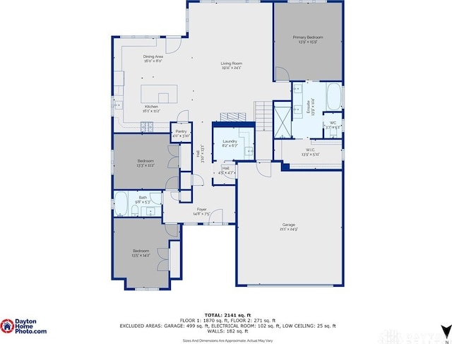 1461 Abbey Park Pl, Beavercreek Twp, OH 45385 - view of property floor plan
