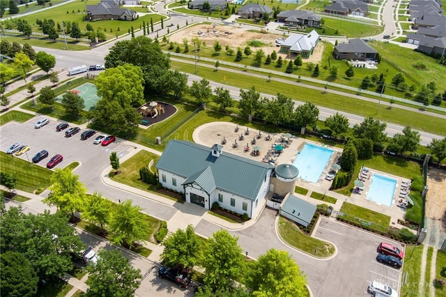 1461 Abbey Park Pl, Beavercreek Twp, OH 45385 - drone / aerial view of a pool