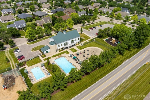 1461 Abbey Park Pl, Beavercreek Twp, OH 45385 - drone / aerial view of a pool
