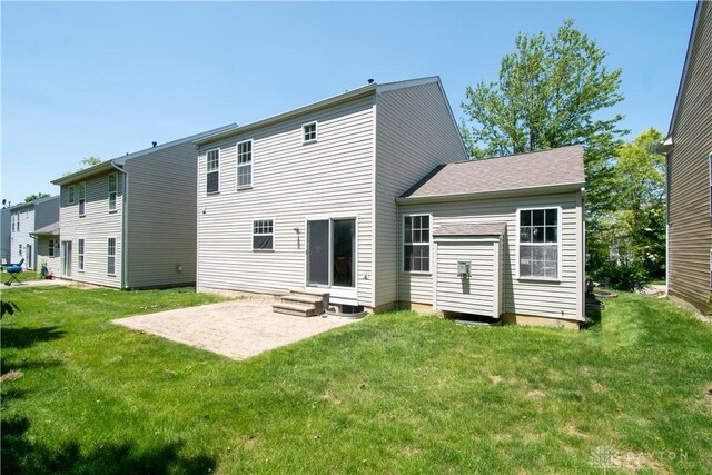 3583 King Edward Way, Beavercreek, OH 45431 - rear view of house featuring a patio area, a yard, and entry steps