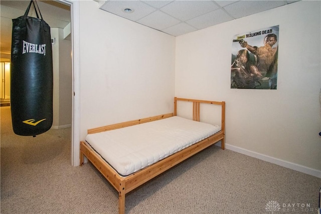 3583 King Edward Way, Beavercreek, OH 45431 - bedroom with a paneled ceiling and carpet