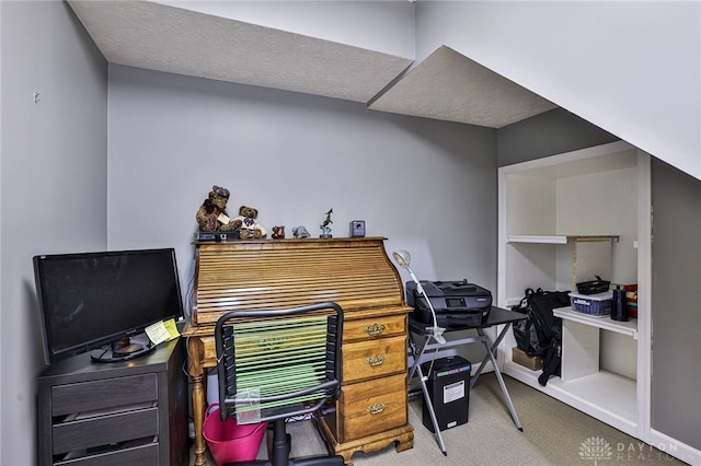 595 Heatherwoode Cir, Springboro, OH 45066 - home office featuring carpet floors