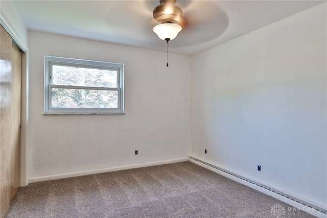 1095 Susan Dr, Hamilton, OH 45013 - carpeted spare room with baseboard heating and baseboards