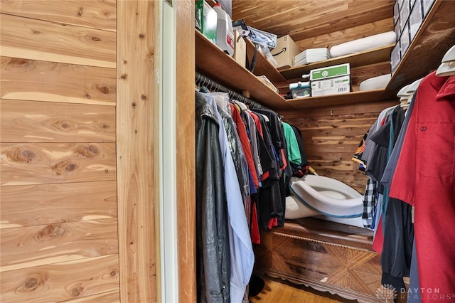1095 Susan Dr, Hamilton, OH 45013 - walk in closet with wood finished floors