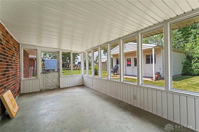 1021 Nutmeg Sq, Troy, OH 45373 - unfurnished sunroom with plenty of natural light