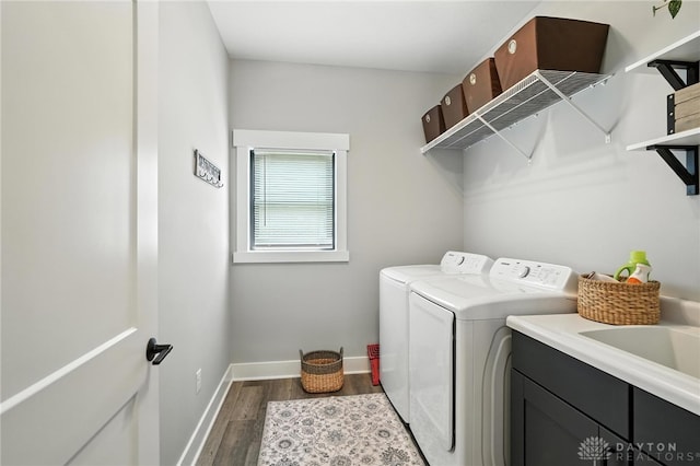 1471 Runnymeade Way, Beavercreek Twp, OH 45385 - laundry area featuring separate washer and dryer and wood finished floors