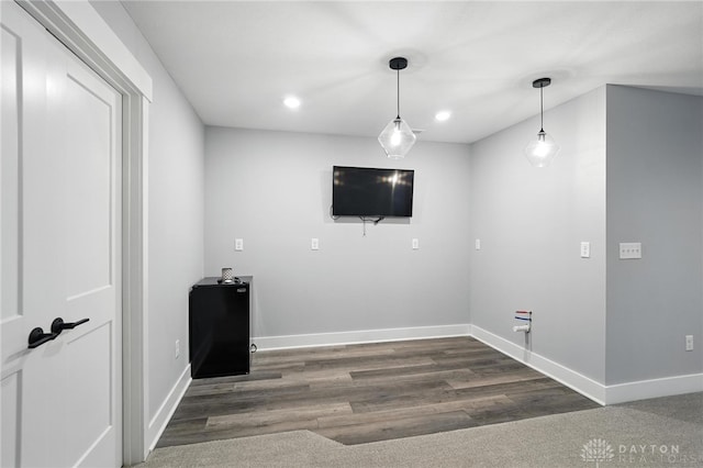 1471 Runnymeade Way, Beavercreek Twp, OH 45385 - empty room with recessed lighting and dark wood-style flooring
